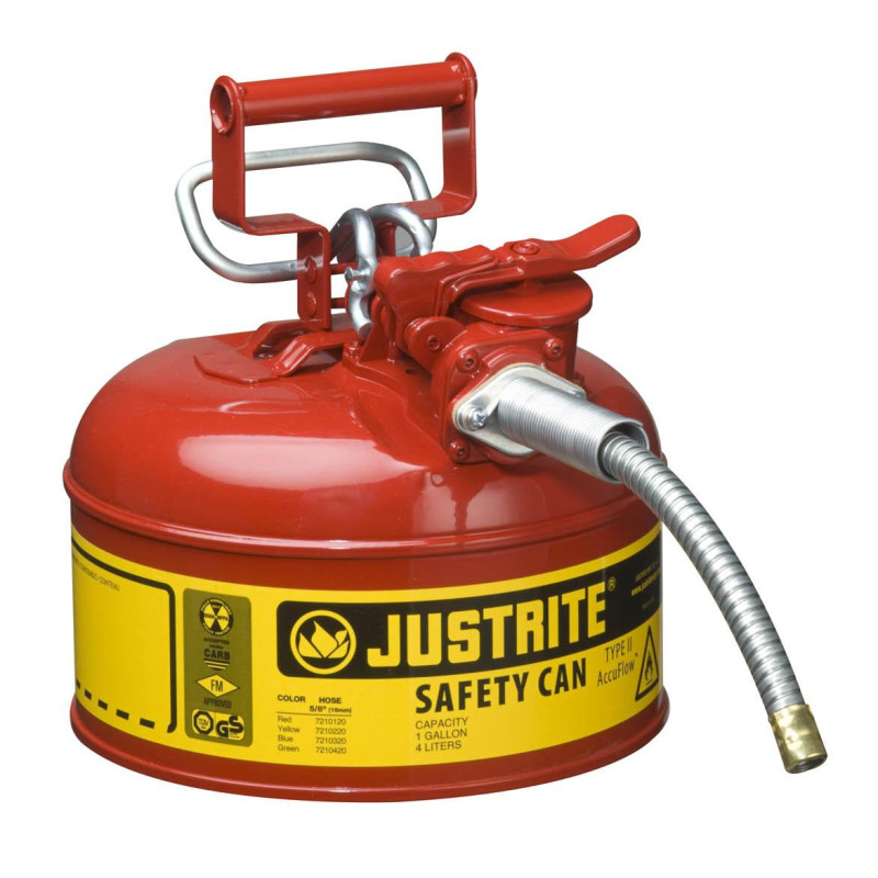 Flammable Liquid Safety Can - Justrite Type 2 - 4  litre - 7210120Z