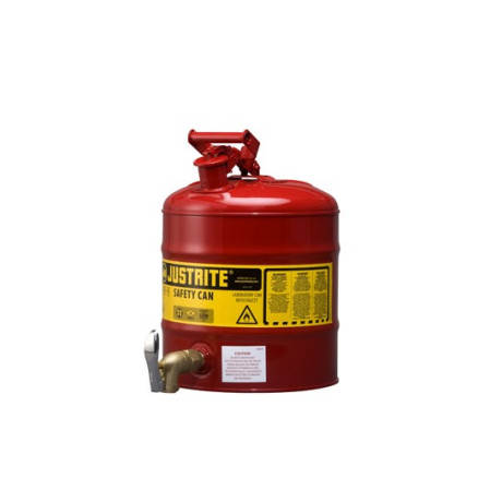 Justrite Laboratory Safety Can 19 litre with rigid faucet  08902  -7150150Z 