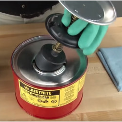 2 Litre Plunger Can for dispensing flammable liquids - Justrite 10208