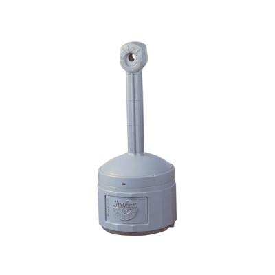 Smokers Cease-Fire Cigarette Butt Receptacle in Grey