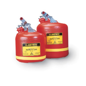 Justrite Type 1 9.5L Round Poly Can for flammables -14261