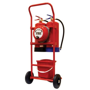 Double Fire Extinguisher Trolley with bell
