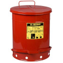 Solvent or Flammable waste container foot operated bin - 52 Litre Justrite 09500