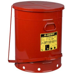 Solvent or Flammable waste container foot operated bin - 80 Litre Justrite 09700