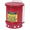 Solvent or Flammable waste container foot operated bin - 20 Litre Justrite 09100