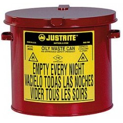Solvent or Flammable waste container table top style - 8 Litre Justrite 09200